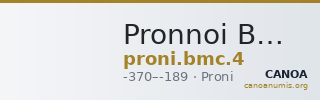 Pronnoi BMC Proni 4 — CANOA