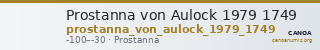 Prostanna von Aulock 1979 1749 — CANOA