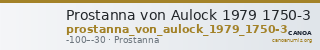 Prostanna von Aulock 1979 1750-3 — CANOA