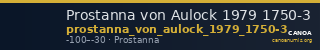 Prostanna von Aulock 1979 1750-3 — CANOA