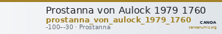 Prostanna von Aulock 1979 1760 — CANOA