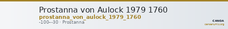 Prostanna von Aulock 1979 1760 — CANOA