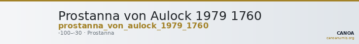 Prostanna von Aulock 1979 1760 — CANOA