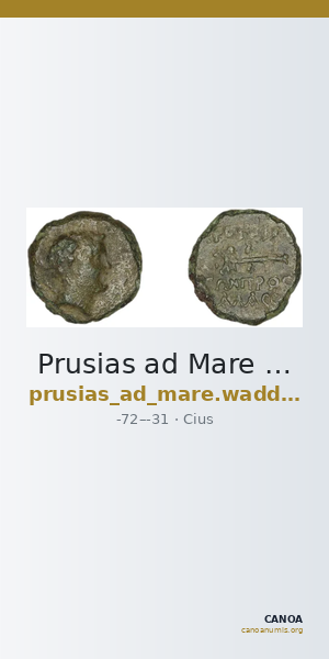 Prusias ad Mare Waddington 1912 21 — CANOA