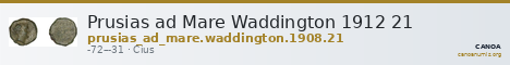Prusias ad Mare Waddington 1912 21 — CANOA