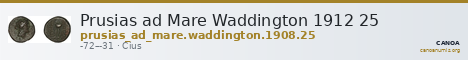 Prusias ad Mare Waddington 1912 25 — CANOA