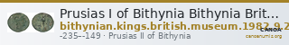 Prusias I of Bithynia Bithynia British Museum 1982.9.20.12 — CANOA