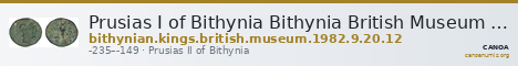 Prusias I of Bithynia Bithynia British Museum 1982.9.20.12 — CANOA