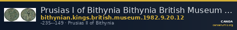 Prusias I of Bithynia Bithynia British Museum 1982.9.20.12 — CANOA