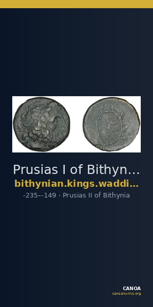 Prusias I of Bithynia Bithynia Waddington 1908 12 — CANOA