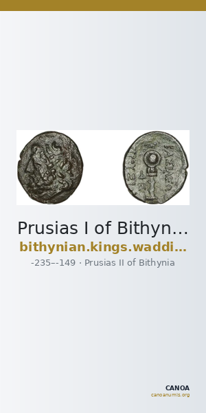 Prusias I of Bithynia Bithynia Waddington 1908 14 — CANOA