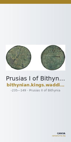 Prusias I of Bithynia Bithynia Waddington 1908 17 — CANOA