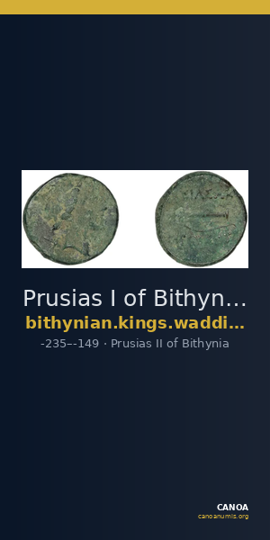 Prusias I of Bithynia Bithynia Waddington 1908 17 — CANOA