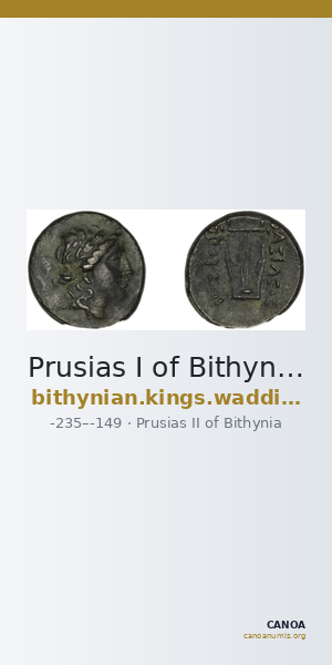 Prusias I of Bithynia Bithynia Waddington 1908 18 — CANOA