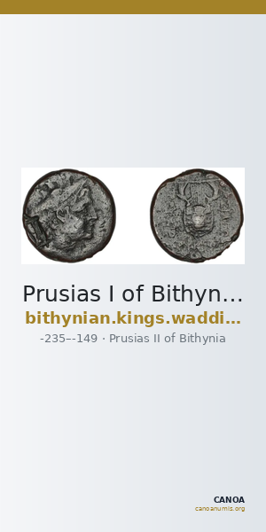 Prusias I of Bithynia Bithynia Waddington 1908 21 — CANOA