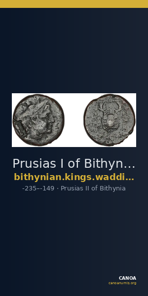 Prusias I of Bithynia Bithynia Waddington 1908 21 — CANOA