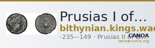 Prusias I of Bithynia Bithynia Waddington 1908 21 — CANOA