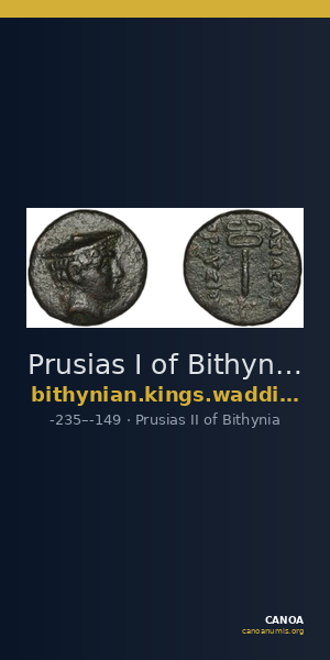 Prusias I of Bithynia Bithynia Waddington 1908 22-3 — CANOA