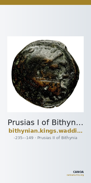 Prusias I of Bithynia Bithynia Waddington 1908 24 — CANOA