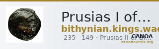 Prusias I of Bithynia Bithynia Waddington 1908 24 — CANOA