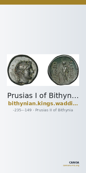 Prusias I of Bithynia Bithynia Waddington 1908 25 — CANOA