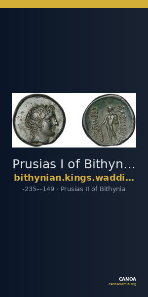 Prusias I of Bithynia Bithynia Waddington 1908 25 — CANOA