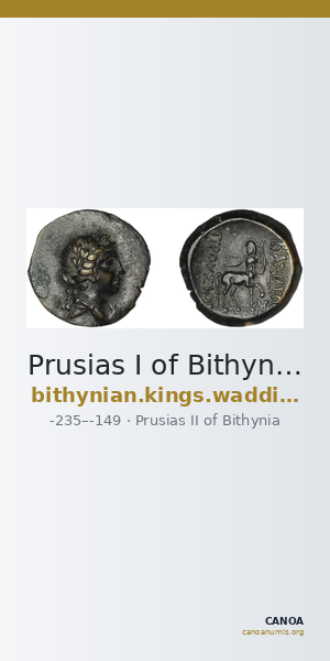 Prusias I of Bithynia Bithynia Waddington 1908 26 — CANOA