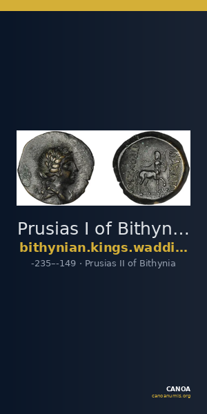 Prusias I of Bithynia Bithynia Waddington 1908 26 — CANOA