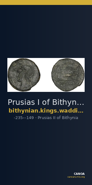 Prusias I of Bithynia Bithynia Waddington 1908 28 — CANOA