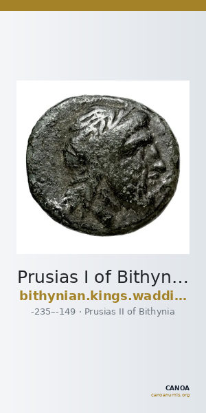 Prusias I of Bithynia Bithynia Waddington 1908 29-30 — CANOA