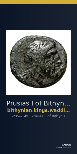 Prusias I of Bithynia Bithynia Waddington 1908 29-30 — CANOA