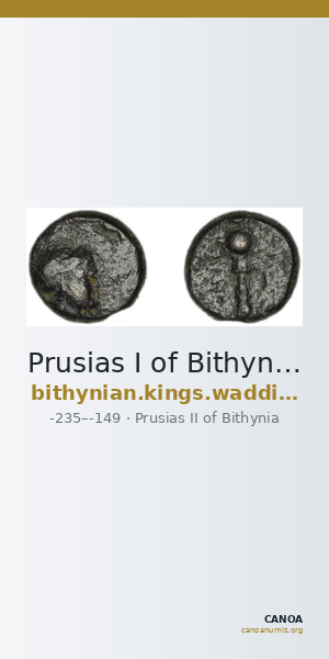 Prusias I of Bithynia Bithynia Waddington 1908 31 — CANOA