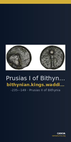 Prusias I of Bithynia Bithynia Waddington 1908 31 — CANOA