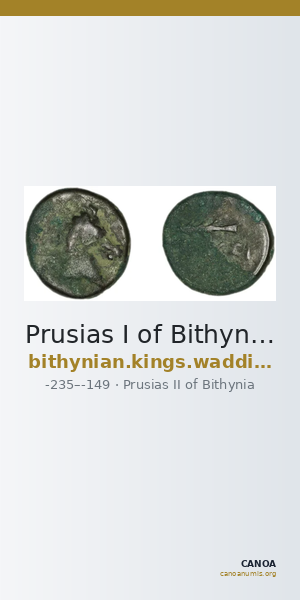 Prusias I of Bithynia Bithynia Waddington 1908 33 — CANOA