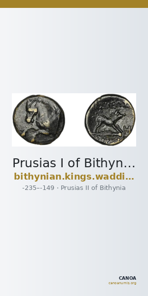 Prusias I of Bithynia Bithynia Waddington 1908 34-35b — CANOA