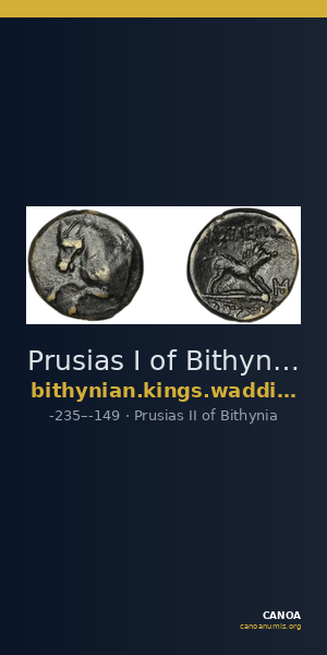Prusias I of Bithynia Bithynia Waddington 1908 34-35b — CANOA