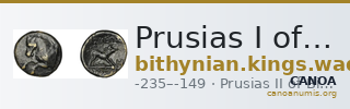 Prusias I of Bithynia Bithynia Waddington 1908 34-35b — CANOA
