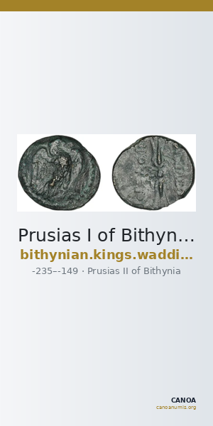 Prusias I of Bithynia Bithynia Waddington 1908 36-7 — CANOA