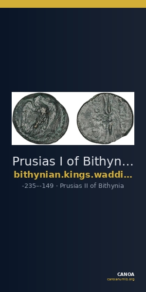 Prusias I of Bithynia Bithynia Waddington 1908 36-7 — CANOA