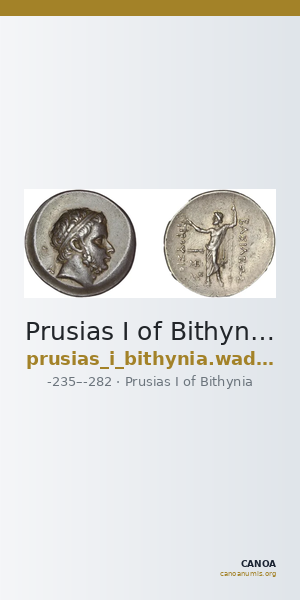 Prusias I of Bithynia Bithynia Waddington 1908 9 — CANOA