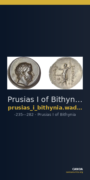 Prusias I of Bithynia Bithynia Waddington 1908 9 — CANOA