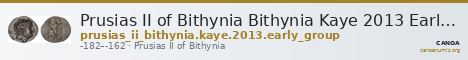 Prusias II of Bithynia Bithynia Kaye 2013 Early Group — CANOA