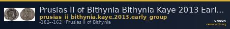 Prusias II of Bithynia Bithynia Kaye 2013 Early Group — CANOA