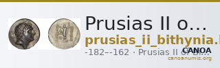 Prusias II of Bithynia Bithynia Kaye 2013 Middle Group — CANOA