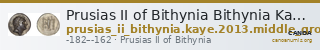 Prusias II of Bithynia Bithynia Kaye 2013 Middle Group — CANOA
