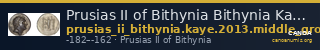 Prusias II of Bithynia Bithynia Kaye 2013 Middle Group — CANOA