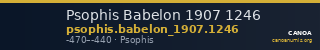 Psophis Babelon 1907 1246 — CANOA