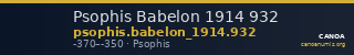 Psophis Babelon 1914 932 — CANOA