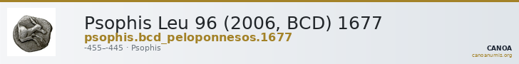 Psophis Leu 96 (2006, BCD) 1677 — CANOA