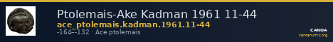 Ptolemais-Ake Kadman 1961 11-44 — CANOA